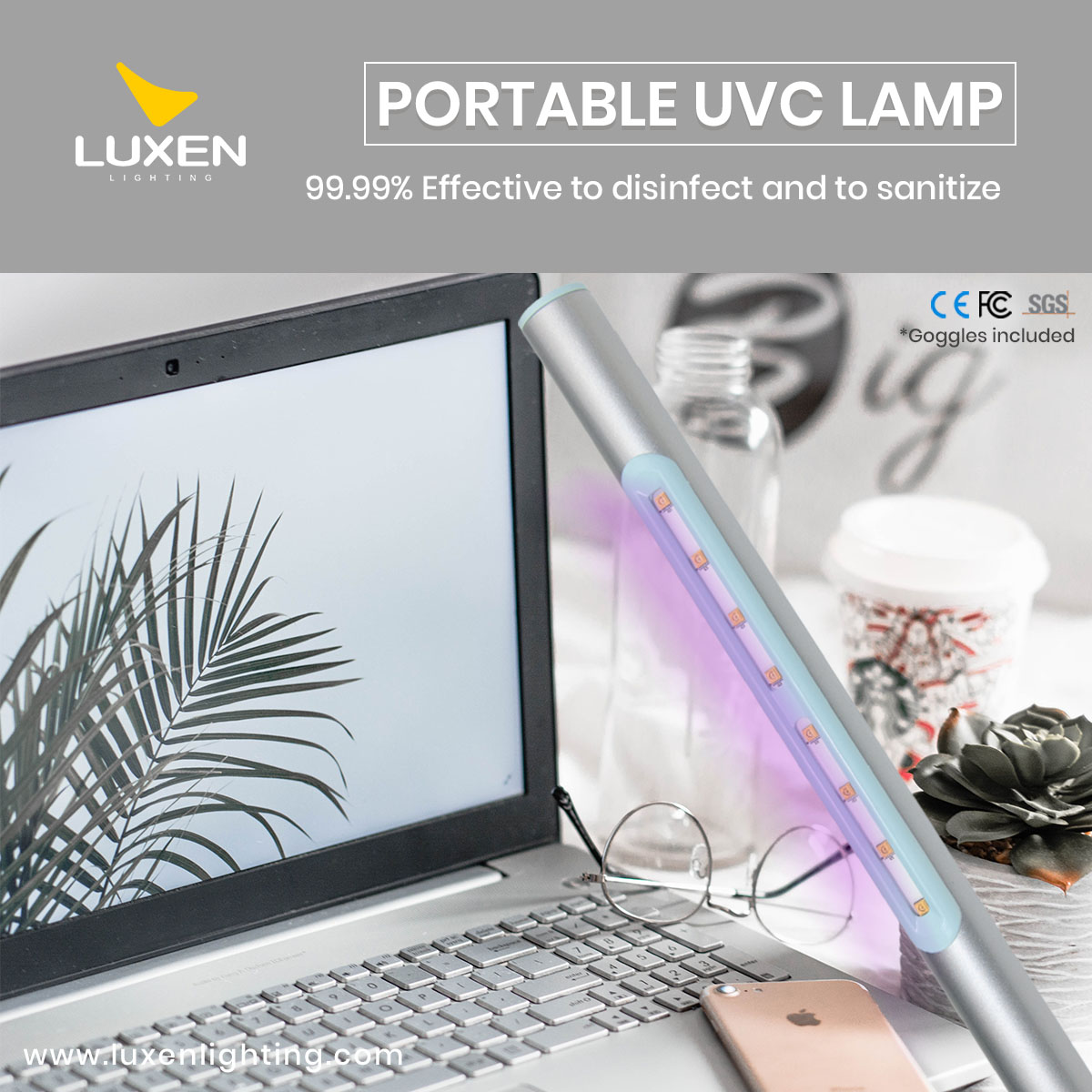 Portable UVC LED Lamp Luxen Lighting Store Philippines