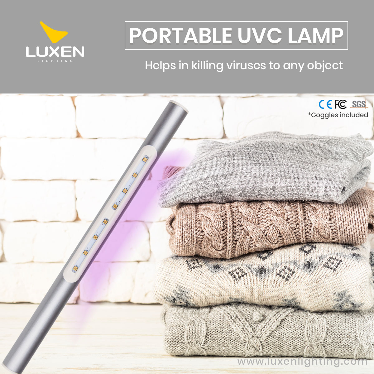 Portable UVC LED Lamp Luxen Lighting Store Philippines